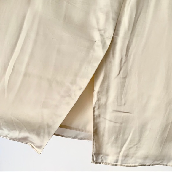 Aritzia | Wilfred champagne gold silk midi skirt - Picture 6 of 6